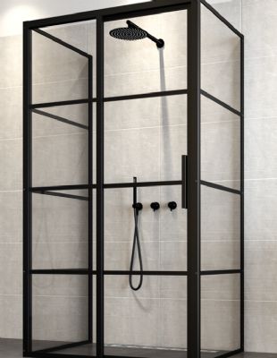 IMPEY SOHO BLACK WETROOM SCREEN 1200mm L/H SOFT CLOSE SLIDING DOOR, AH24SL01-120-LEFT IMPEY SOHO BLACK WETROOM SCREEN 1200mm L/H SOFT CLOSE SLIDING DOOR, AH24SL01-120-LEFT